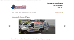 Desktop Screenshot of limpezadecaixasdeagua.com.br
