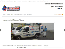 Tablet Screenshot of limpezadecaixasdeagua.com.br